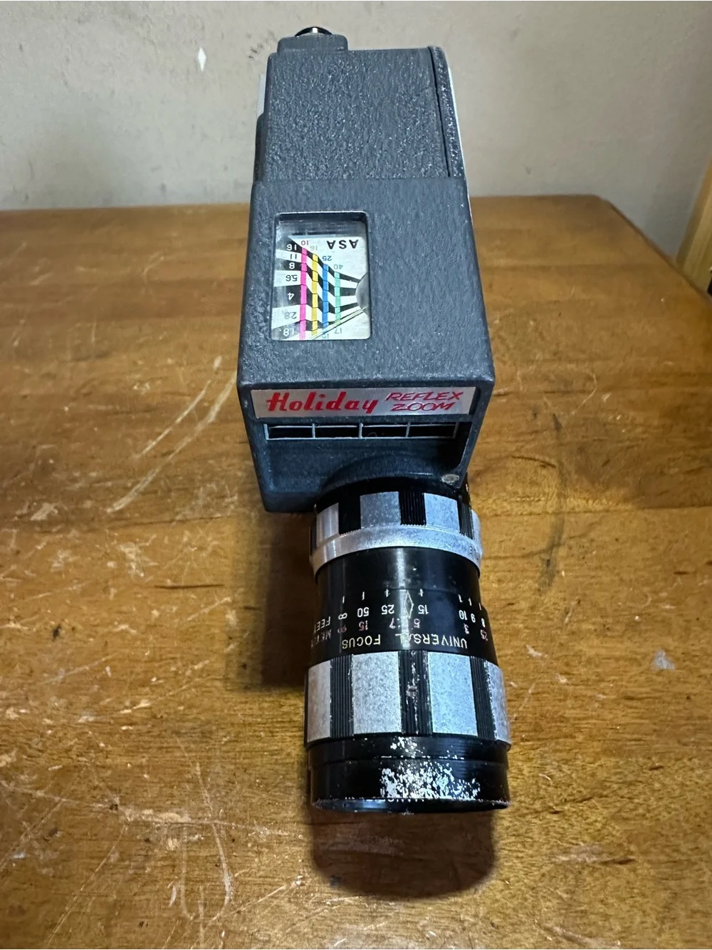 Vintage Mansfield Holiday Reflex Zoom 8mm Film Zoom Lens Handheld Movie Camera